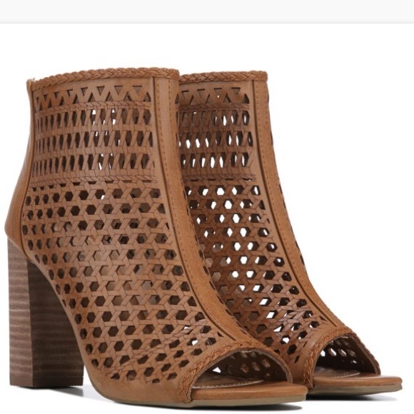 report peep toe booties